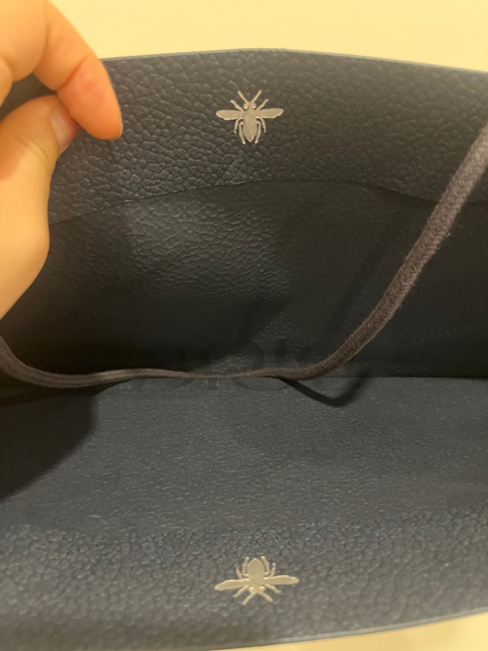 Dior Navy and White Large Logo Textured Paper Bag NEW GWP - Picture 3 of 3